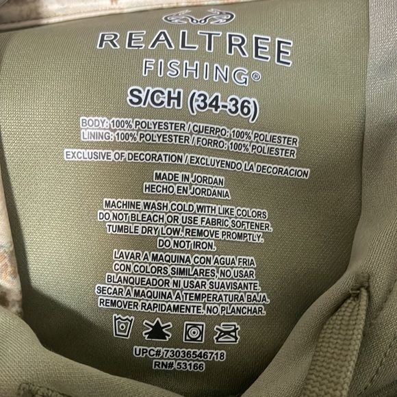 #8 Real Tree Fishing Men’s Performance Fleece Hoodie. - Picture 4 of 4